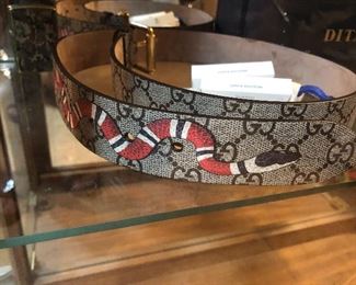 gucci -snake belt