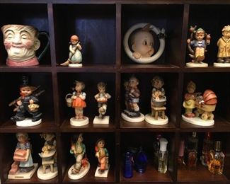 lots of vintage Hummel figurines