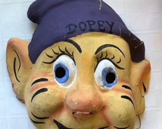 Vintage Dopey Halloween Mask