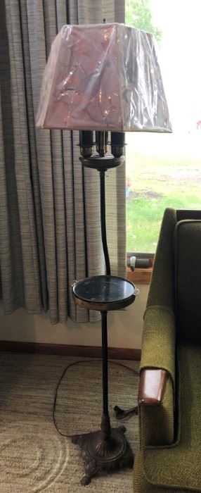 Vintage smoking table lamp