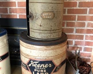 Vintage Bread and Cake Cabinet tin