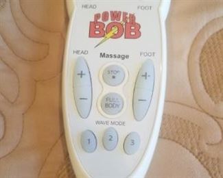 remote for the power bob bed that reclines, massages, etc. Very heavy, Be prepared to move this with help
