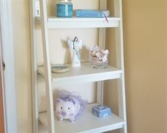 shelving unit with decor