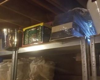 basement loaded with items