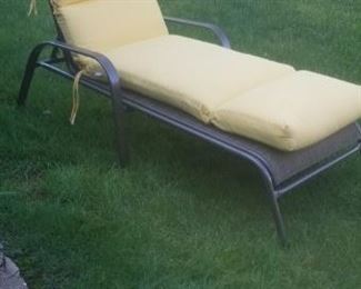 lawn chair with cushion
