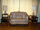 Victorian loveseat.