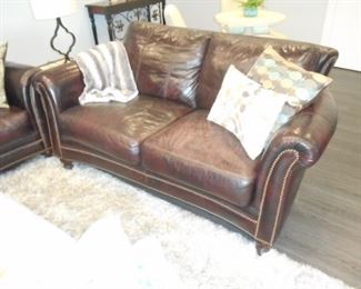 leather love seat 