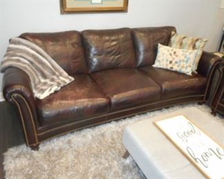 leather sofa