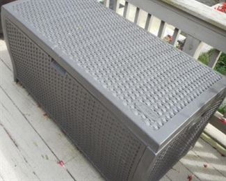 vinyl  chest for patio/deck storage