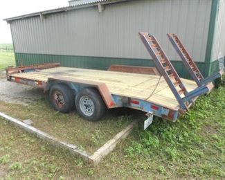 flatbed trailer with new decking