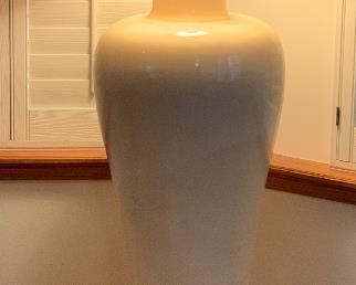 6ft White Composite Floor Lamp	68in H x 28in diameter	