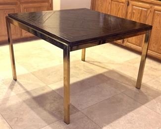 80s Gold & Wood Foldout Card Table	30x44x42x84in	HxWxD
