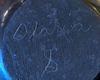 Santa Clara Black Pottery Olaria Sisneros	4in H	
