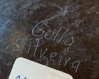 SILVEIRA Etched Black Mexican Pottery Mata Ortiz	7in H x 9in diameter	
