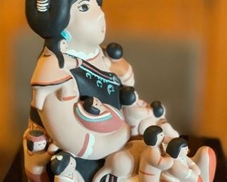 Teissedre Storyteller Figure Navajo 	9in H	
