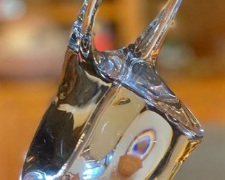 Daum France Crystal Bull Head	9in H	
