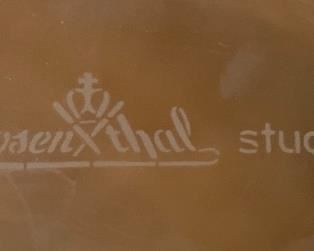 Rosenthal Studio-Linie Icedew Crystal Glass Serving Bowl Scalloped Frosted 	7in x 9in diameter	
