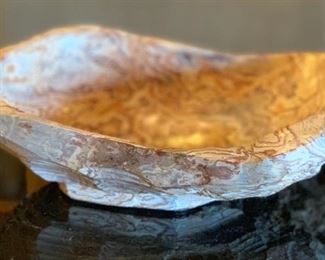 Hand Honed Stone bowl from Chile 	 	
