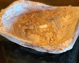 Hand Honed Stone bowl from Chile 	 	
