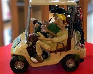 Guillermo Forchino Golf Cart Sculpture	13x16x9in	HxWxD
