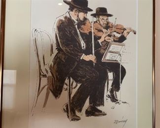 *Signed* Jewish Violin Players Print	 	
