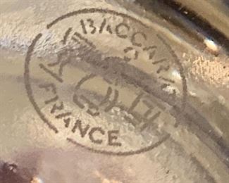 Baccarat lidded Condiment/Nut/Candy Jar	5.75 x 4.5in Diameter	
