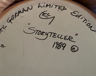 *SIGNED* 19in RC Gorman Storyteller Ceramic Vase Pot Pottery 153/200	19in H	
