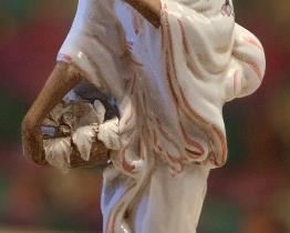 Japanese Ceramic statues Male Female 	24in H	
