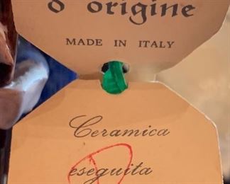 Cesare Poli TP Ceramiche Vintage Italian Ceramic Figurine 	 	

