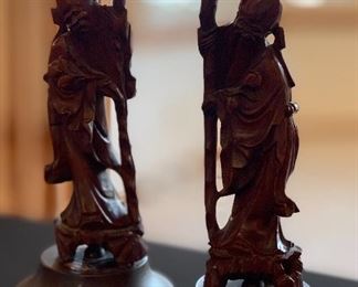 Vintage Chinese Carved Wood Statue #1	 	
Vintage Chinese Carved Wood Statue #2	