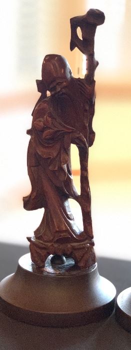 Vintage Chinese Carved Wood Statue #1	 	
 