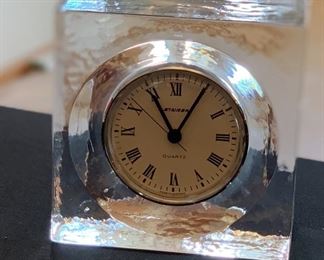 T. Maller Staiger Sweden Crystal glass Clock	 	
