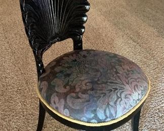 Wood Carved Shell Chair	 	
