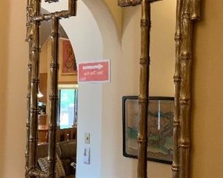 MCM LaBarge Faux Bamboo Framed Mirror	56X38IN	
