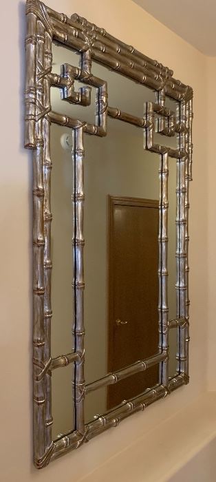 MCM LaBarge Faux Bamboo Framed Mirror	56X38IN	
