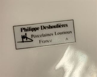 6 Philippe Deshoulieres Roaring 20s Plates	 
