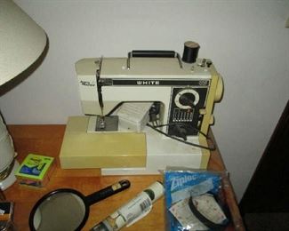 White sewing machine