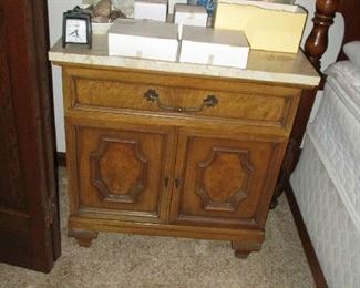 Nightstand and household items
