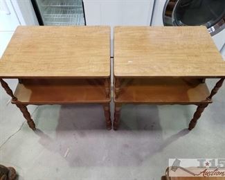 231: Two Wood Side Tables
Two Wood Side Tables