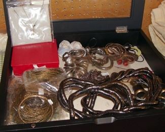 Costume jewelry, fine jewelry, necklace, bracelet, bangles, vintage Opera glasses