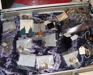 Fine jewelry, costume jewelry, Sterling Silver, earrings, necklace, Pearls, Kate Spade