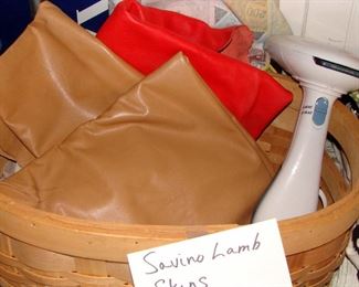 Savino Lambskin, Lamb skins, Conair fabric, clothing steamer