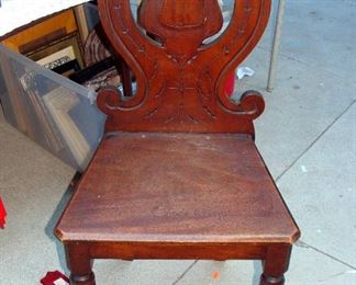 Antique carved Mahogany chair