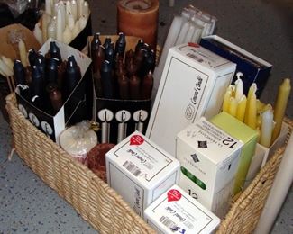 New in box candles, tapers