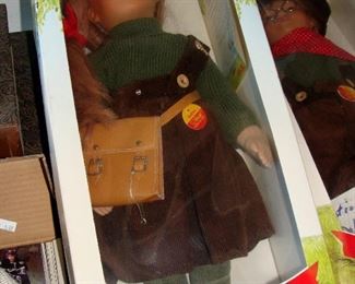 Steiff, 1980's, limited edition, Margarete Steiff, Puppe, dolls in original boxes, Andrea, Andreas