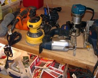 Power hand tools, electric, Jigsaw, Palm sander, Bosch, Dewalt, Makita