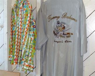Tommy Bahama, silk shirt, Swinger's Choice, gambling, cocktails, retro 1960's, 1970's, shirt