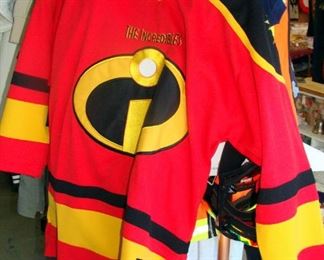 The Incredibles, Pixar, superhero, hockey, jersey