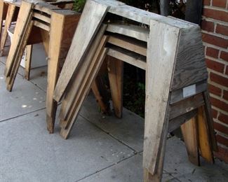 Wood sawhorse, building supply