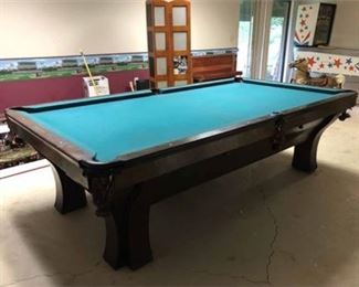 Lot 018 
Vintage Brunswick Slate Pool Table